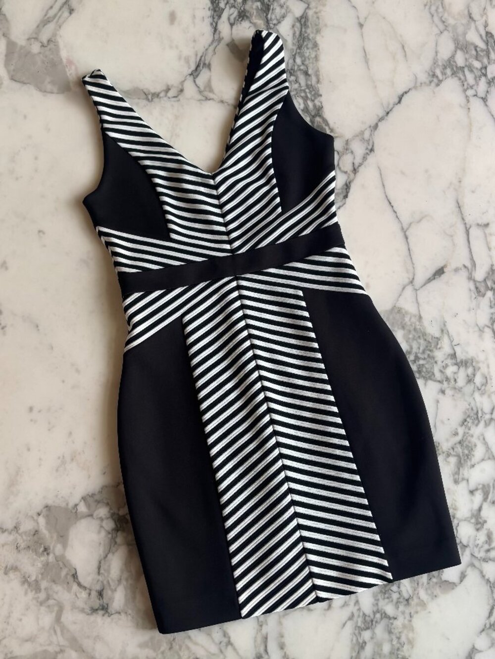GUESS Bodycon Striped Mini Dress - Like New